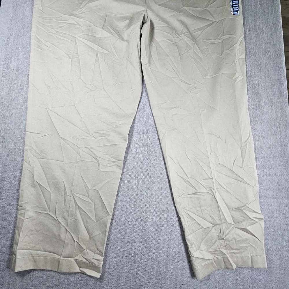 Roundtree and Yorke Non‎ Iron Performance Chino Men's Beige Pants Size 48x32